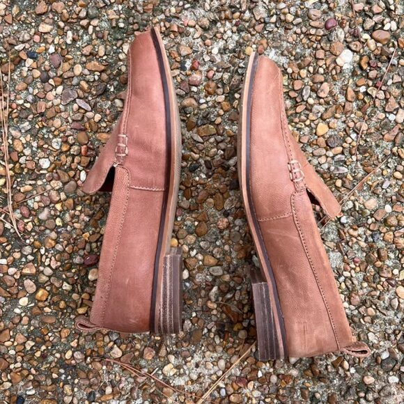 Lucky Brand Brown Leather Loafers sz 7.5 - Picture 3 of 5